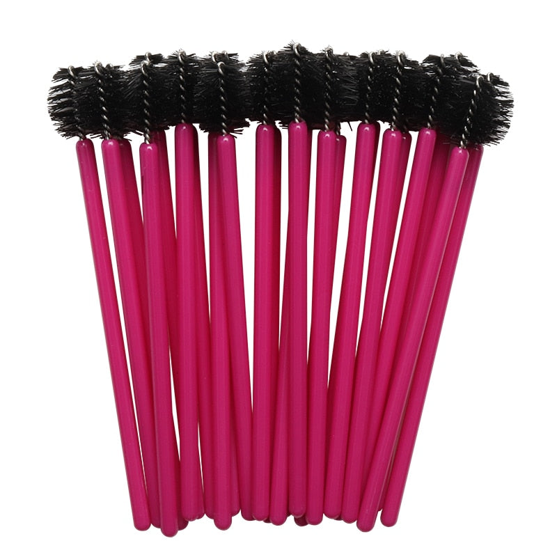 50/100pcs Disposable Eyelash Brush Comb Mascara Wands Eye Lashes Extension Individual Applicator Women Makeup Beauty Tools