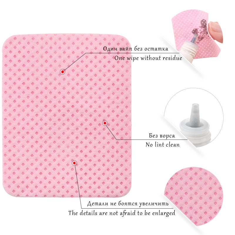 New Wipes Paper Cotton Eyelash Glue Remover Wipe The Mouth Of The Glue Bottle Prevent Clogging Glue Cleaner Pads