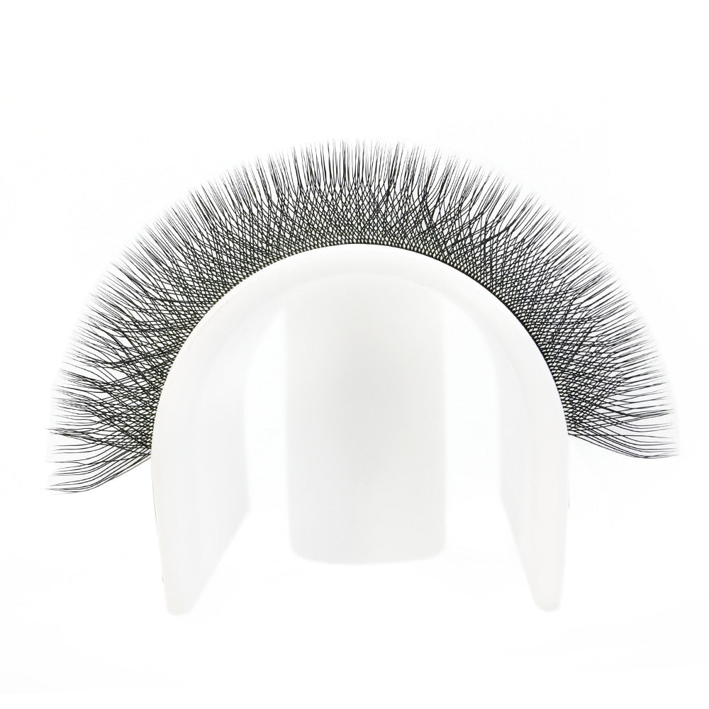 GAHAMACA W Shape Eyelash Extensions L/LU 3D Premade Volume Fan Lashes W Style Lashes Comfortable Faux Mink Natural Eyelash