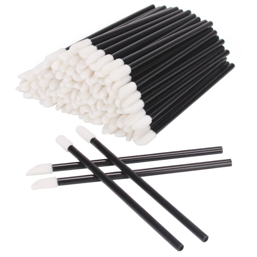 150 Pcs Disposable Lip Brush Makeup Brushes Pen Lipstick Mascara Wands Brush Cleaning Eyelash Cosmetic Brush Applicators