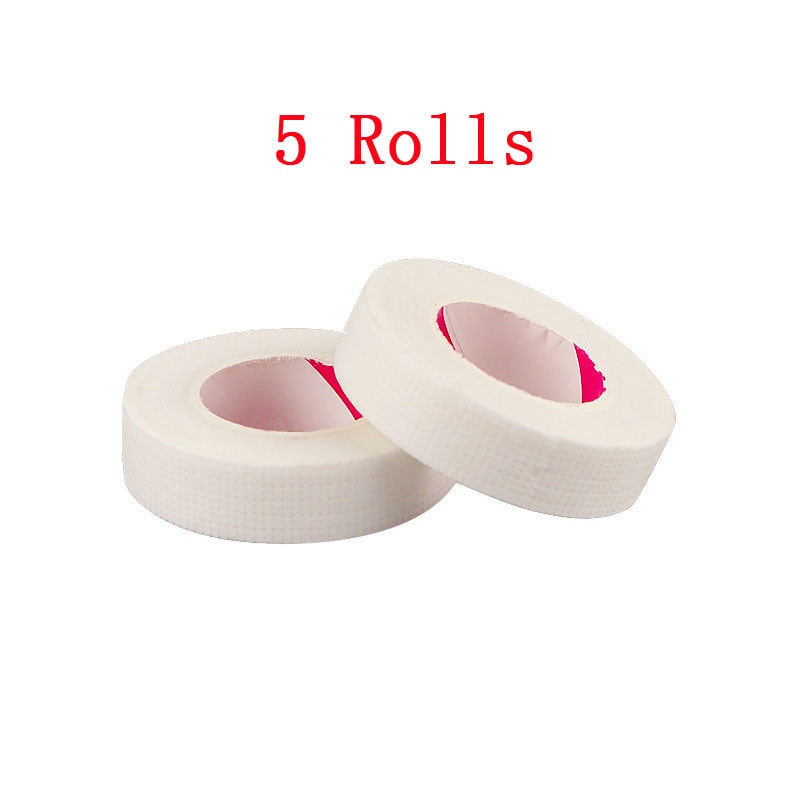 5Rolls 9M Eyelash Extension Medical Tape Under Eye Patches White Paper Isolation Lashes Patch