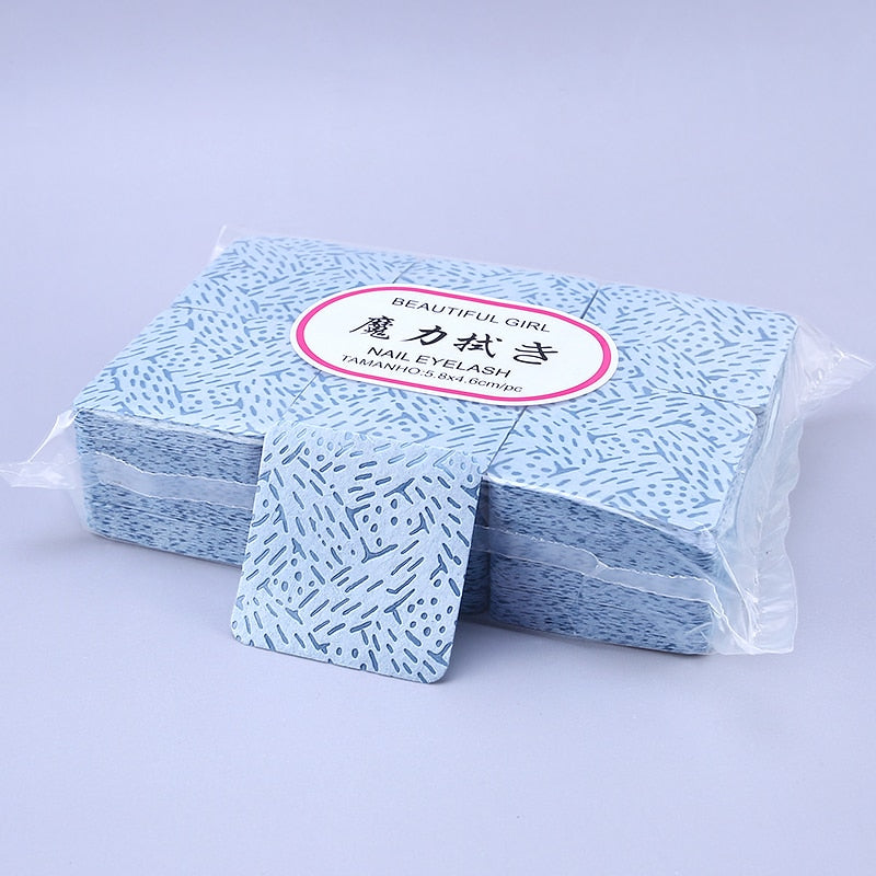 New Wipes Paper Cotton Eyelash Glue Remover Wipe The Mouth Of The Glue Bottle Prevent Clogging Glue Cleaner Pads