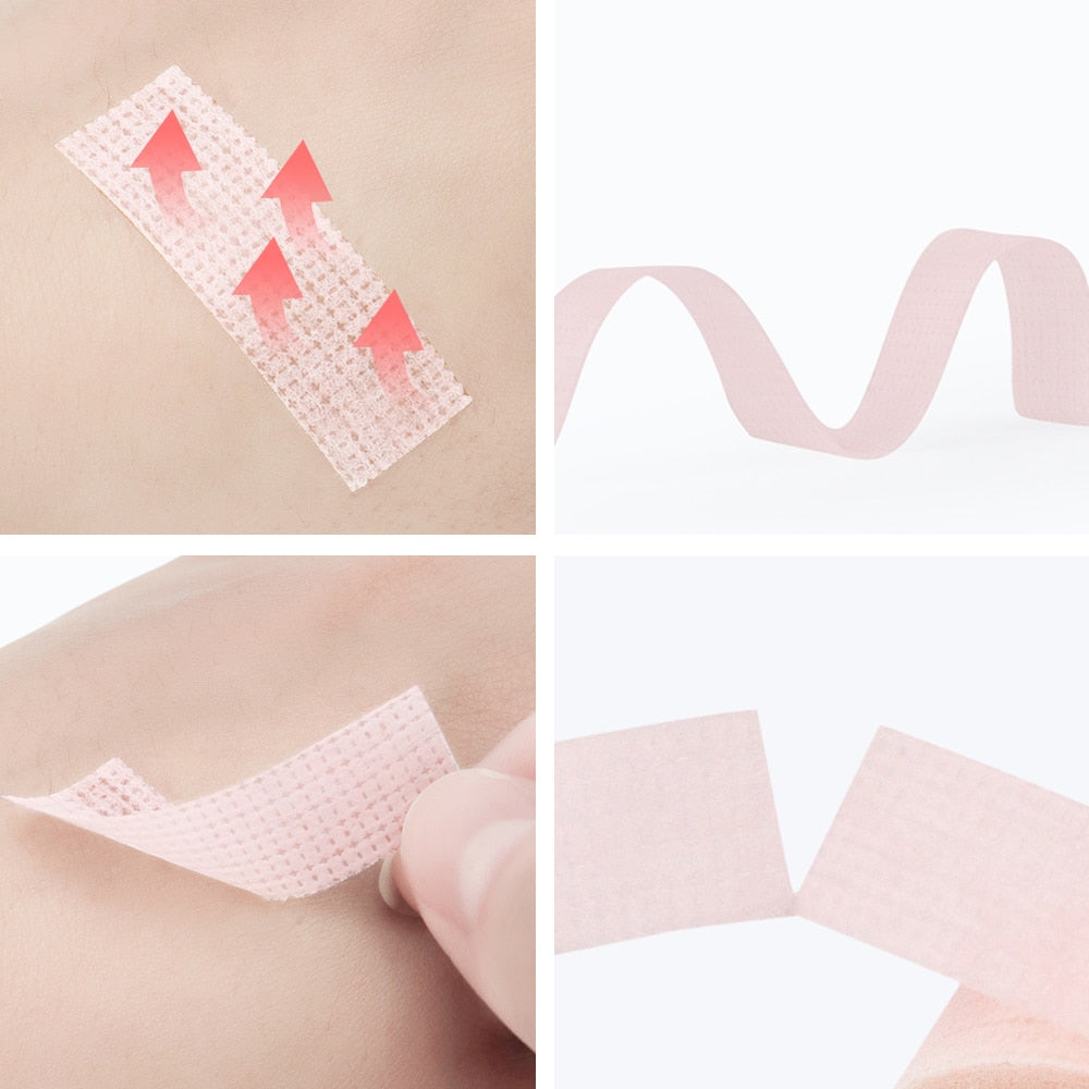 4 pcs Eyelash Extension Lint Breathable Non-woven Cloth Adhesive Tape Medical Paper Tape For False Lashes Patch Makeup Tools