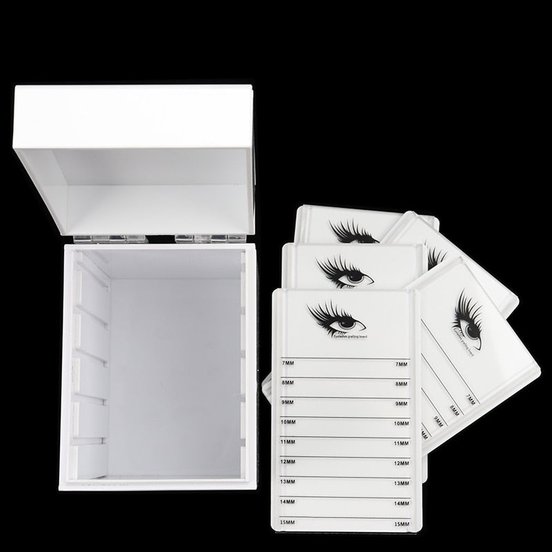 HOT 5/10 Layers Lashes Storage Box Display Stand Organizer Box Eyelashes Glue Pallet Eyelash Extension Makeup Tools