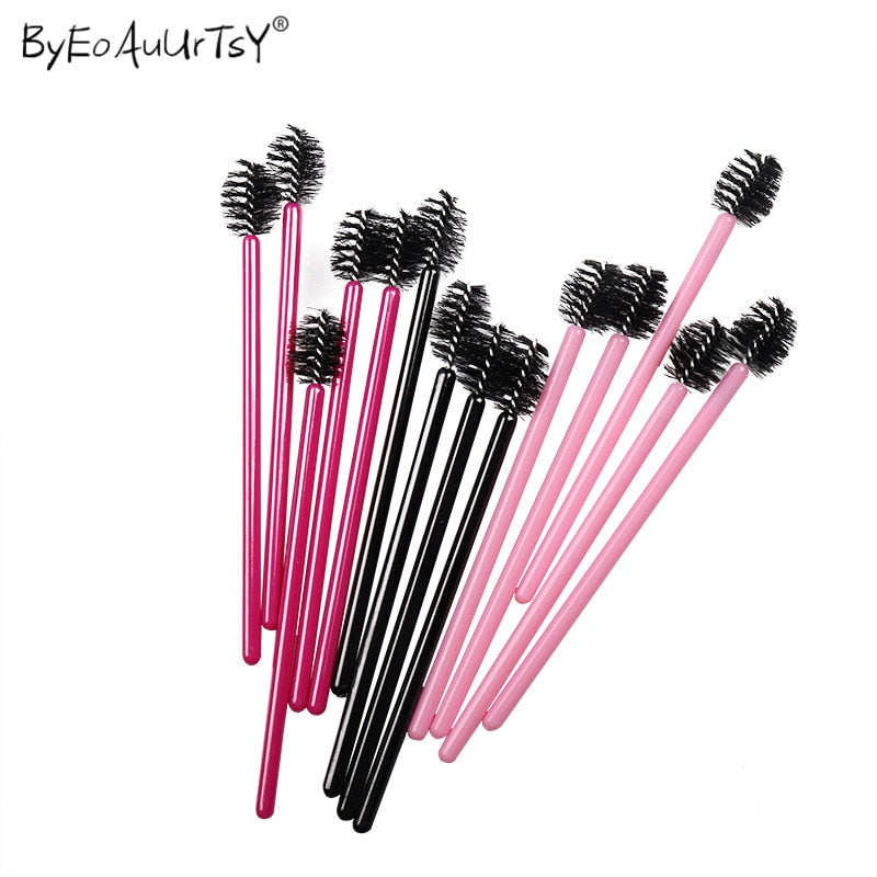 50/100pcs Disposable Eyelash Brush Comb Mascara Wands Eye Lashes Extension Individual Applicator Women Makeup Beauty Tools