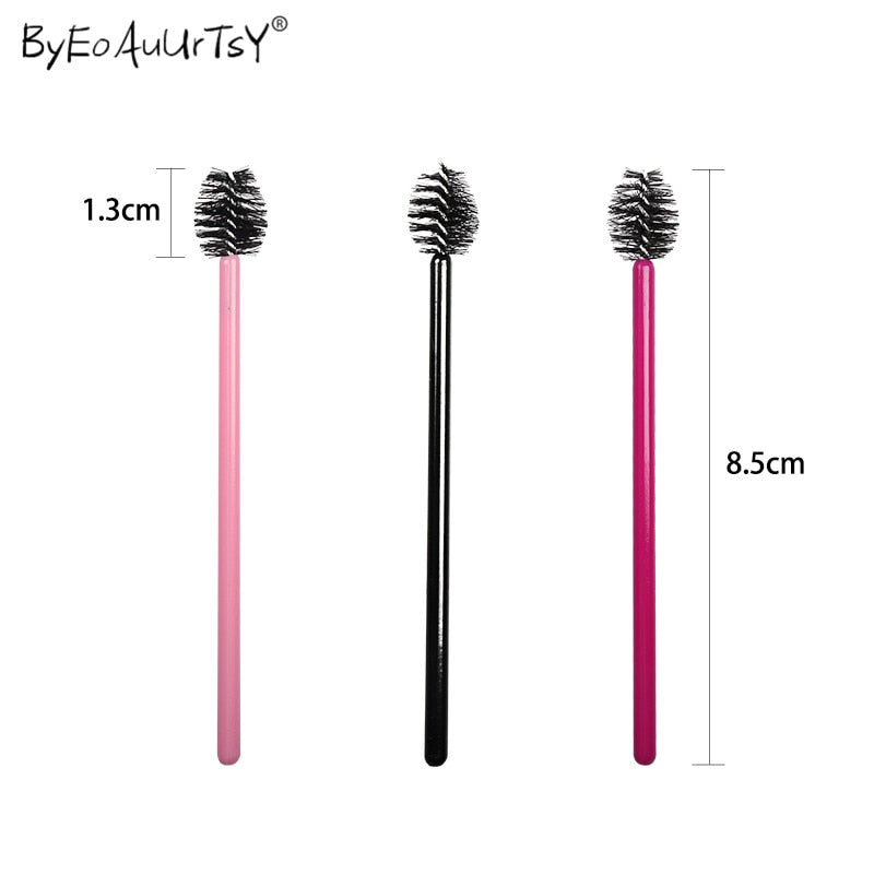 50/100pcs Disposable Eyelash Brush Comb Mascara Wands Eye Lashes Extension Individual Applicator Women Makeup Beauty Tools