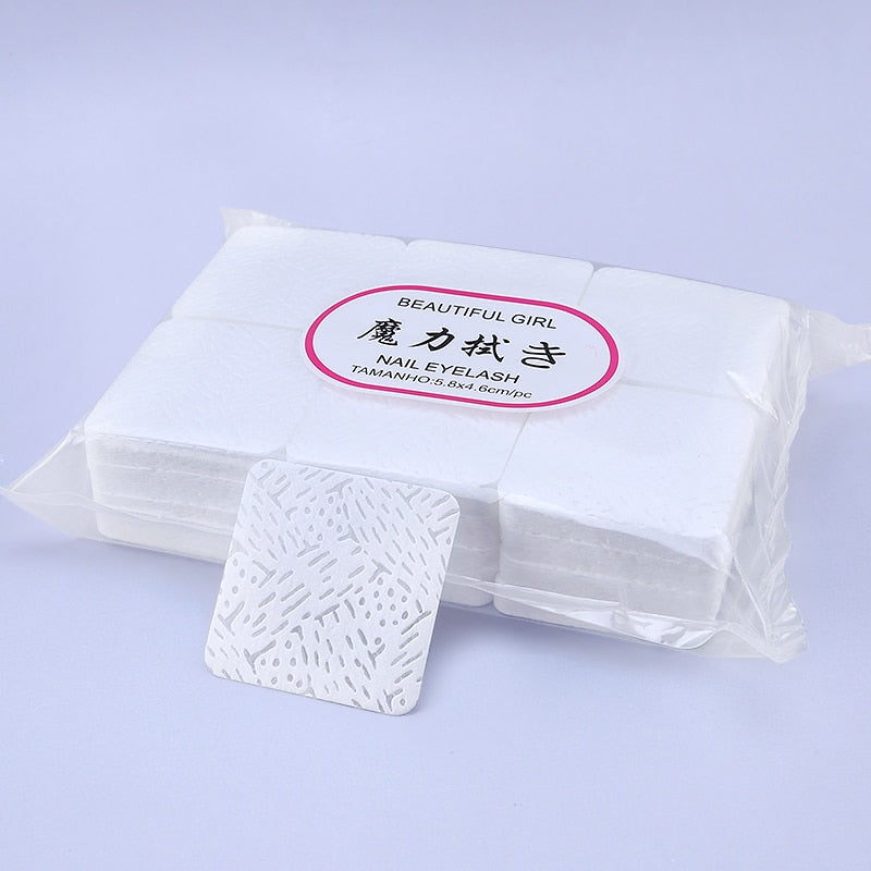 New Wipes Paper Cotton Eyelash Glue Remover Wipe The Mouth Of The Glue Bottle Prevent Clogging Glue Cleaner Pads