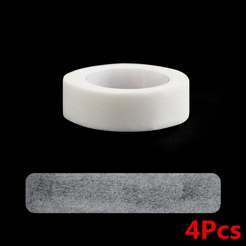 4 pcs Eyelash Extension Lint Breathable Non-woven Cloth Adhesive Tape Medical Paper Tape For False Lashes Patch Makeup Tools