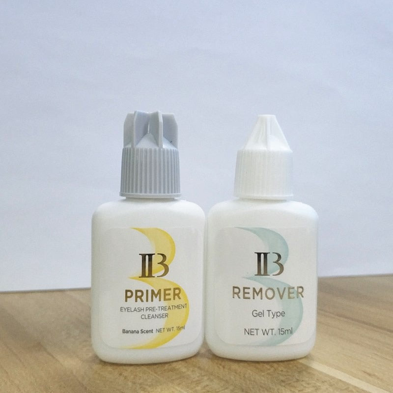 2bottles/set IB Eyelash Extension Glue Primer Premium Gel Remover Professinal Clear Eyelashes Super Bonder Adhesive Hardener