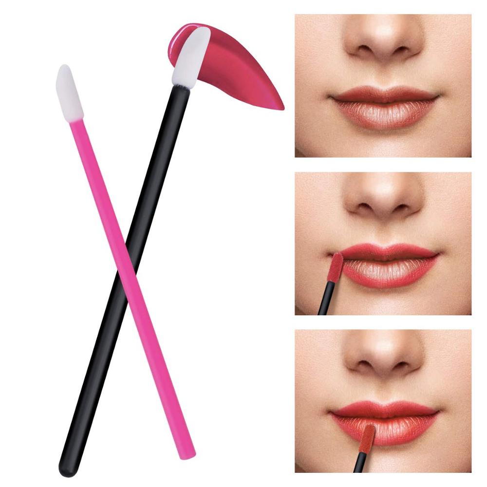 150 Pcs Disposable Lip Brush Makeup Brushes Pen Lipstick Mascara Wands Brush Cleaning Eyelash Cosmetic Brush Applicators