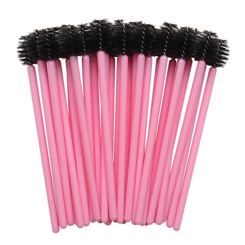 50/100pcs Disposable Eyelash Brush Comb Mascara Wands Eye Lashes Extension Individual Applicator Women Makeup Beauty Tools