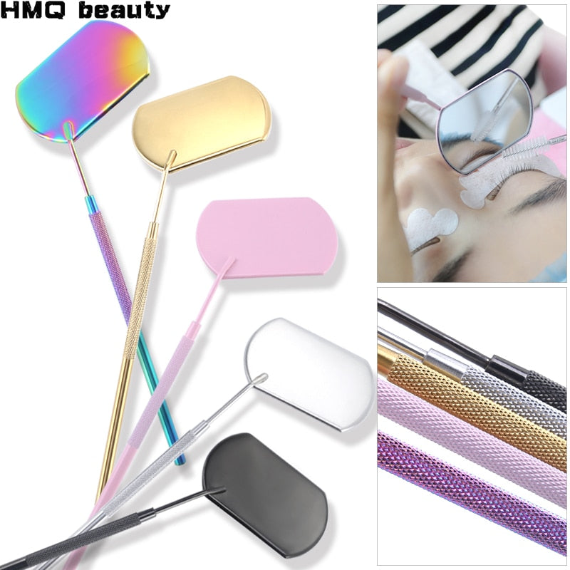 Multifunction Eyelash Mirror Magnifying Beauty Long Handle Mirror For Checking False Eyelash Extension Grafting Tools