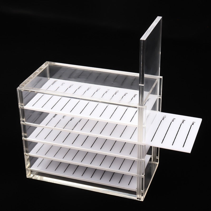 HOT 5/10 Layers Lashes Storage Box Display Stand Organizer Box Eyelashes Glue Pallet Eyelash Extension Makeup Tools