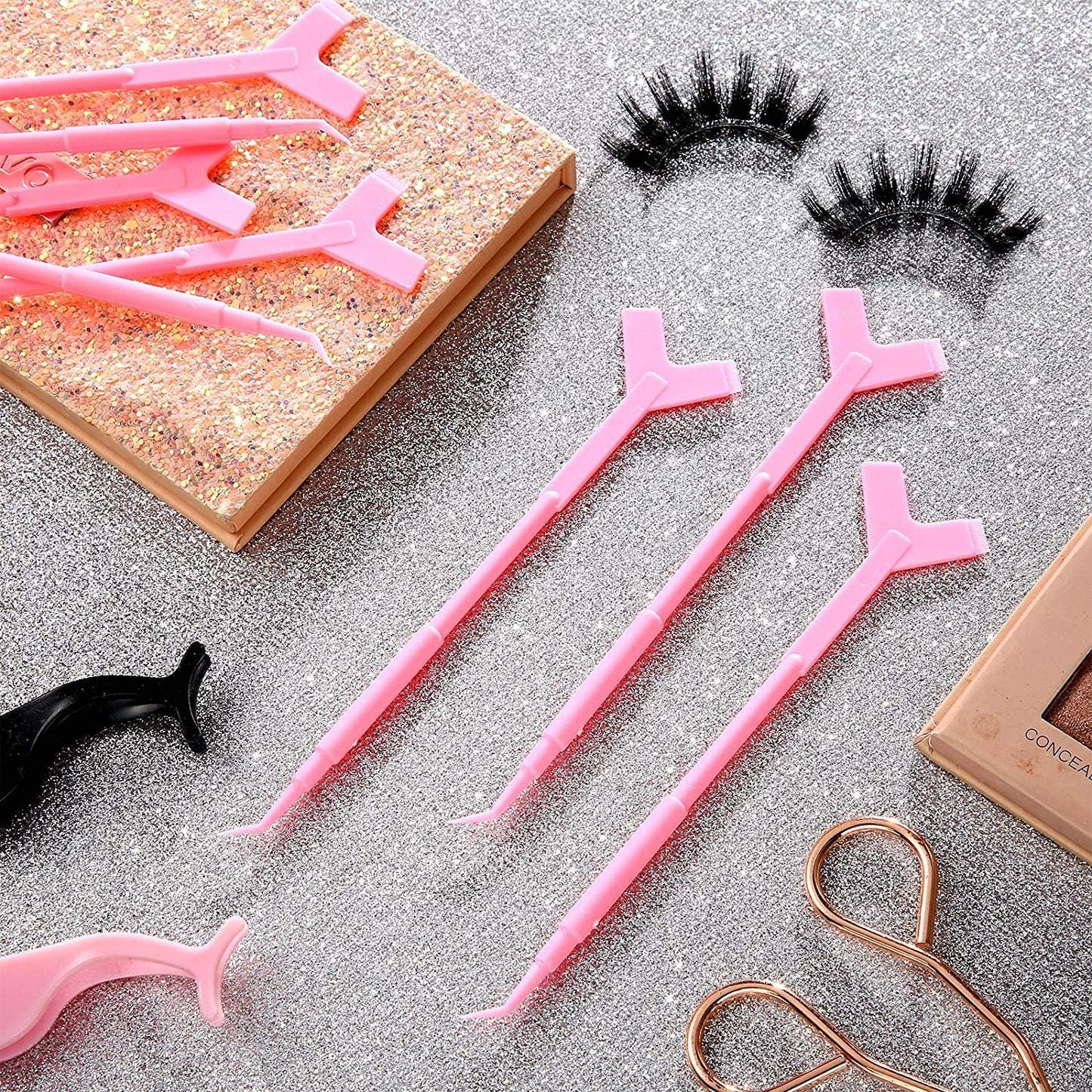 10Pcs 2 Way Eyelash Perming Stick Lash Lifting Curler Applicator Y Shape Comb Eyelash Perm Lifting Eyelash Extension Supplies